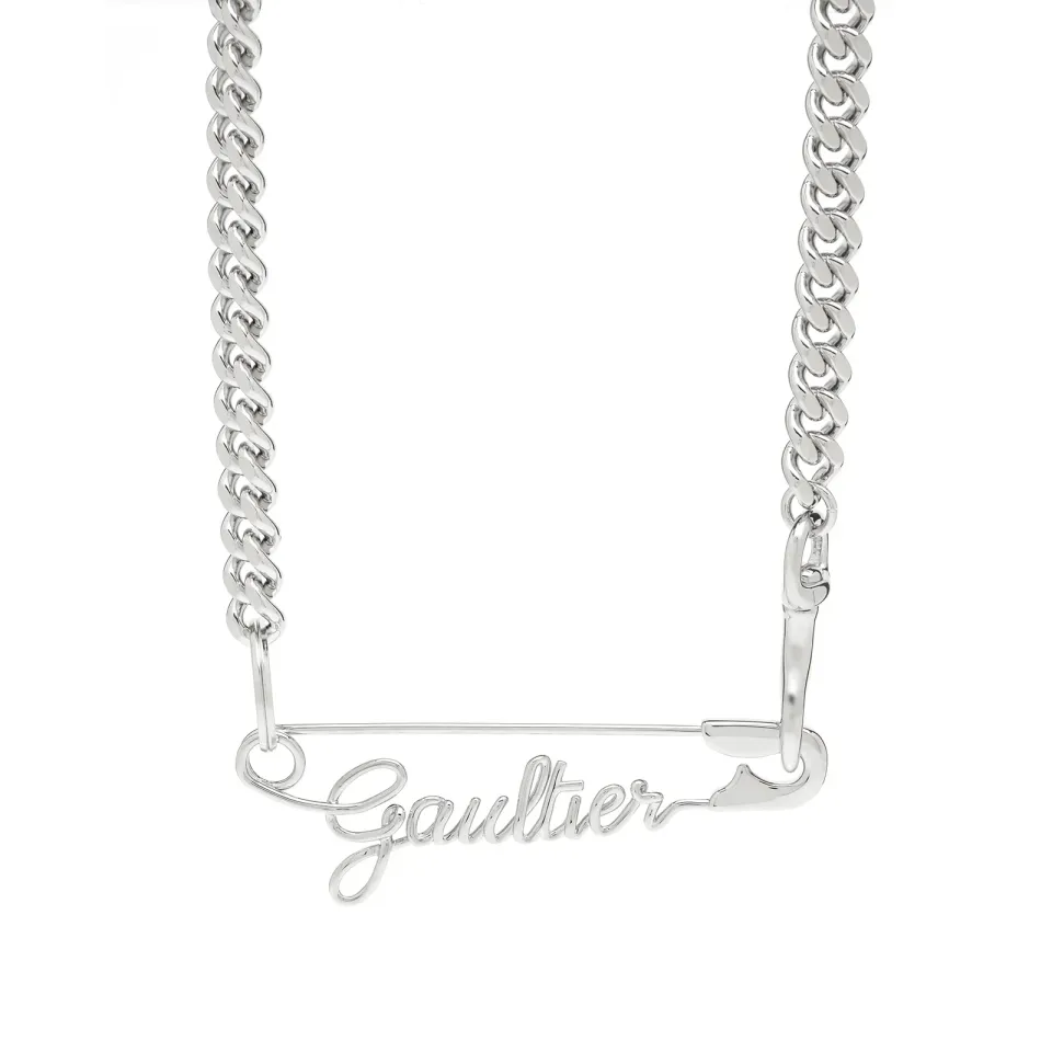 Safety Pin Logo Necklace