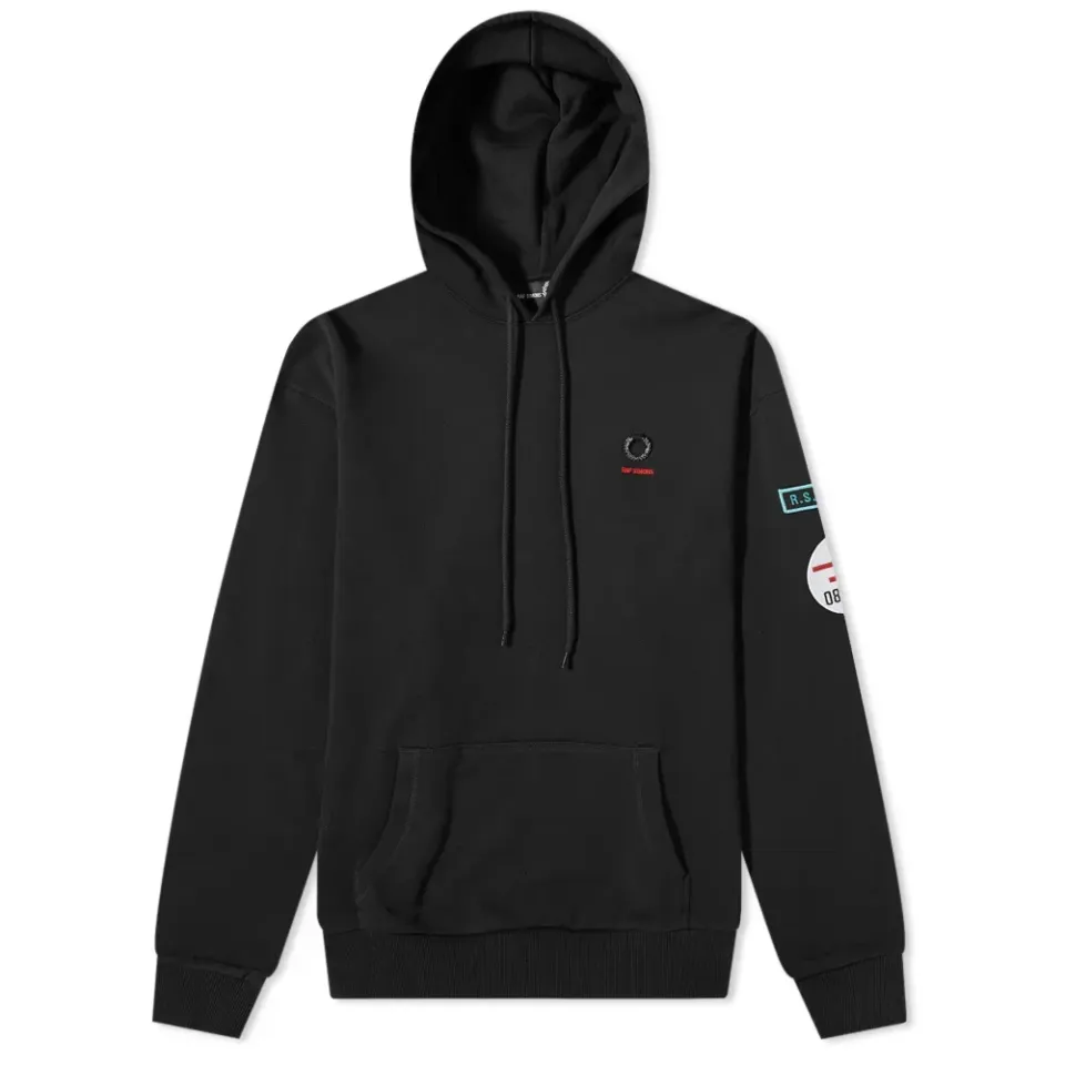 x Raf Simons Patched Overhead Hoodie