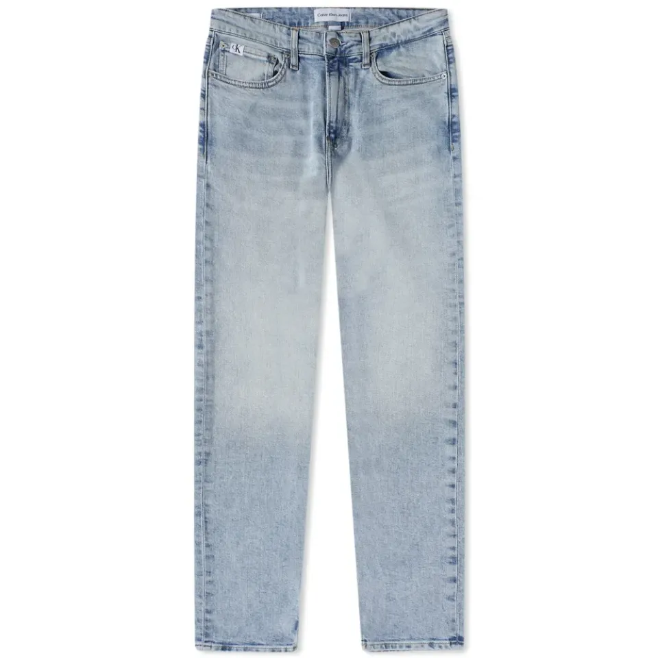 Light Wash Slim Taper Jeans