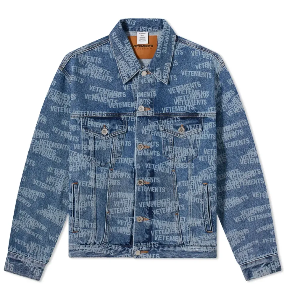 All Over Logo Denim Jacket