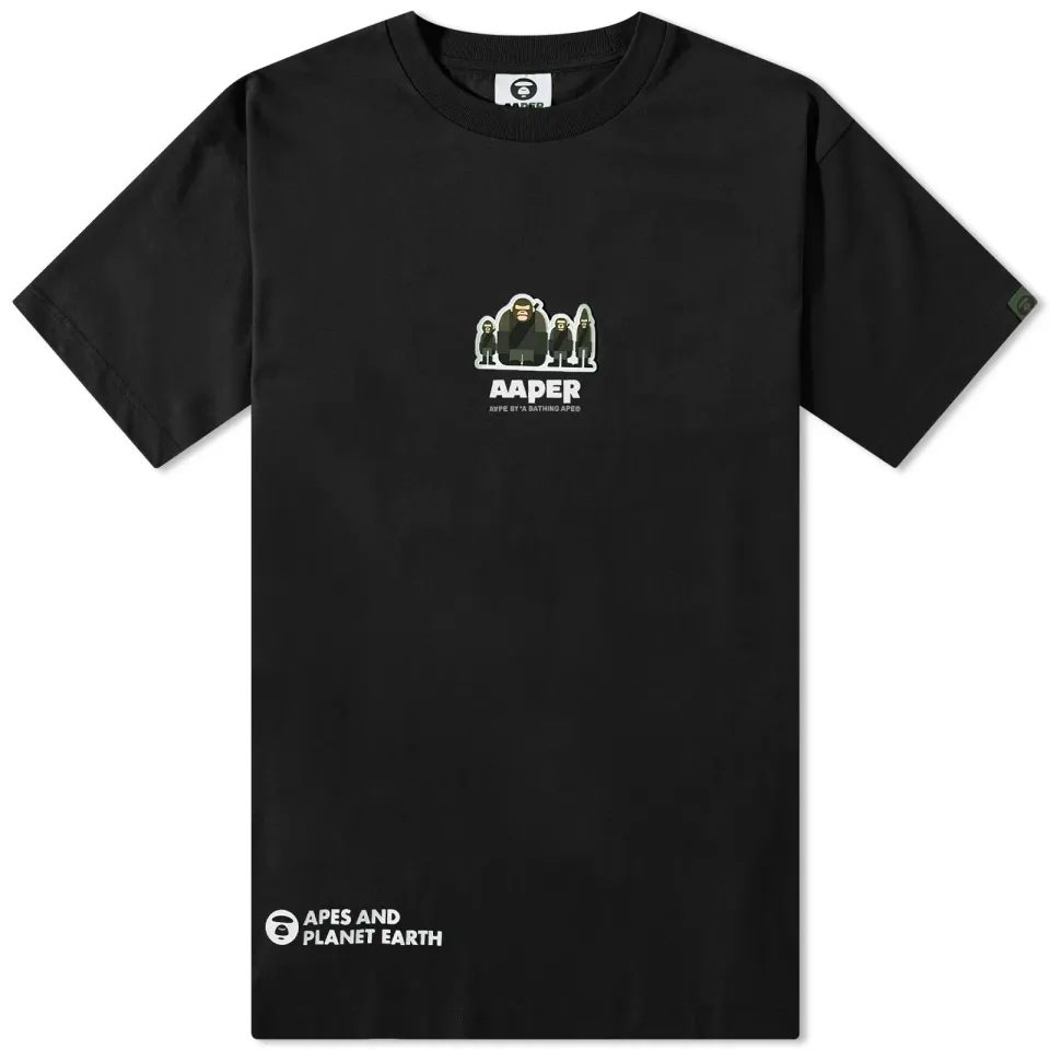 AAPE Aaper Basic One Point T-Shirt