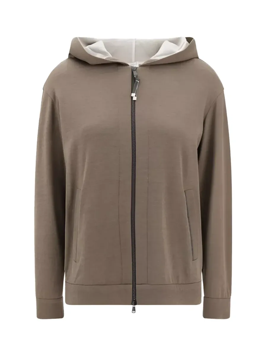 Hooded Sweatshirt Brown