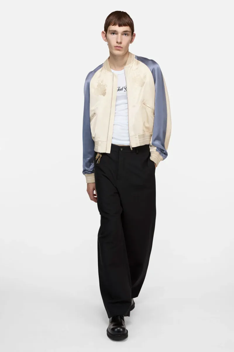 Satin bomber jacket