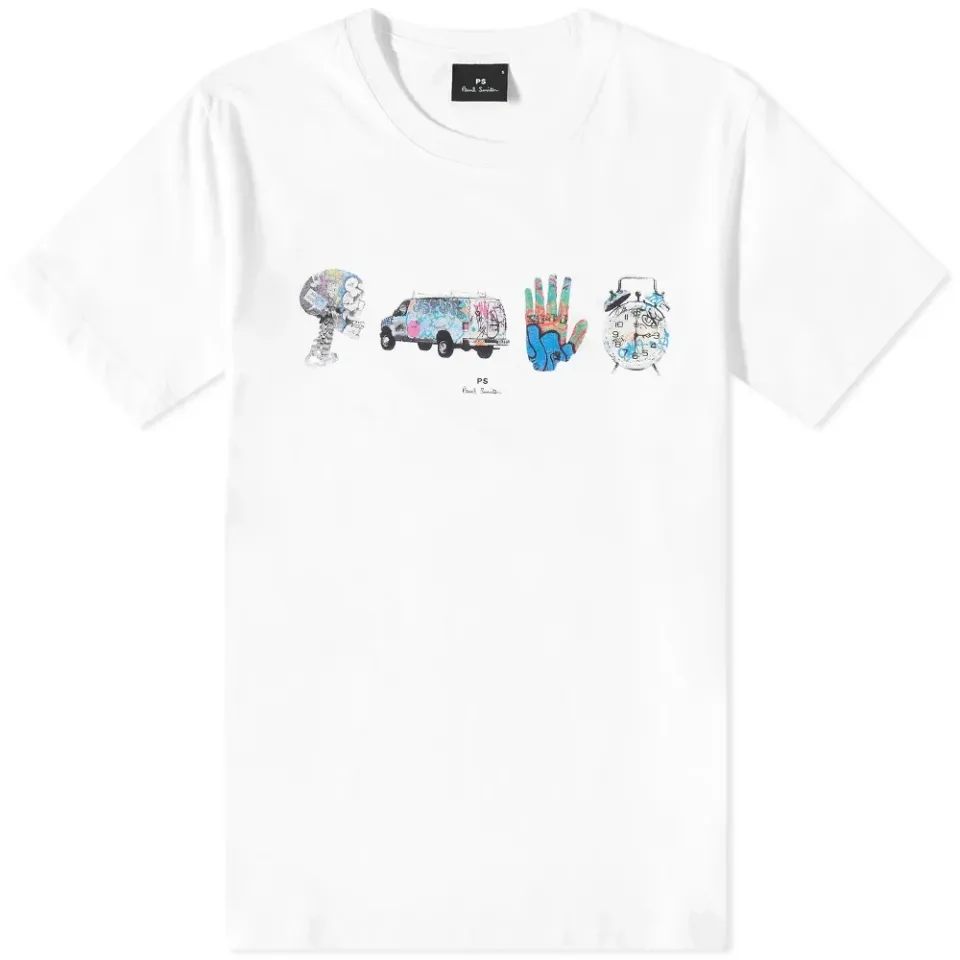 Grafitti Print Logo T-Shirt