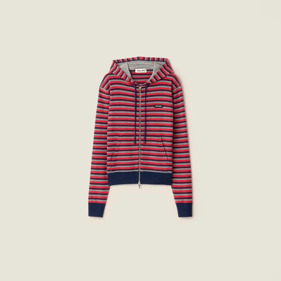 Wool hoodie jacket