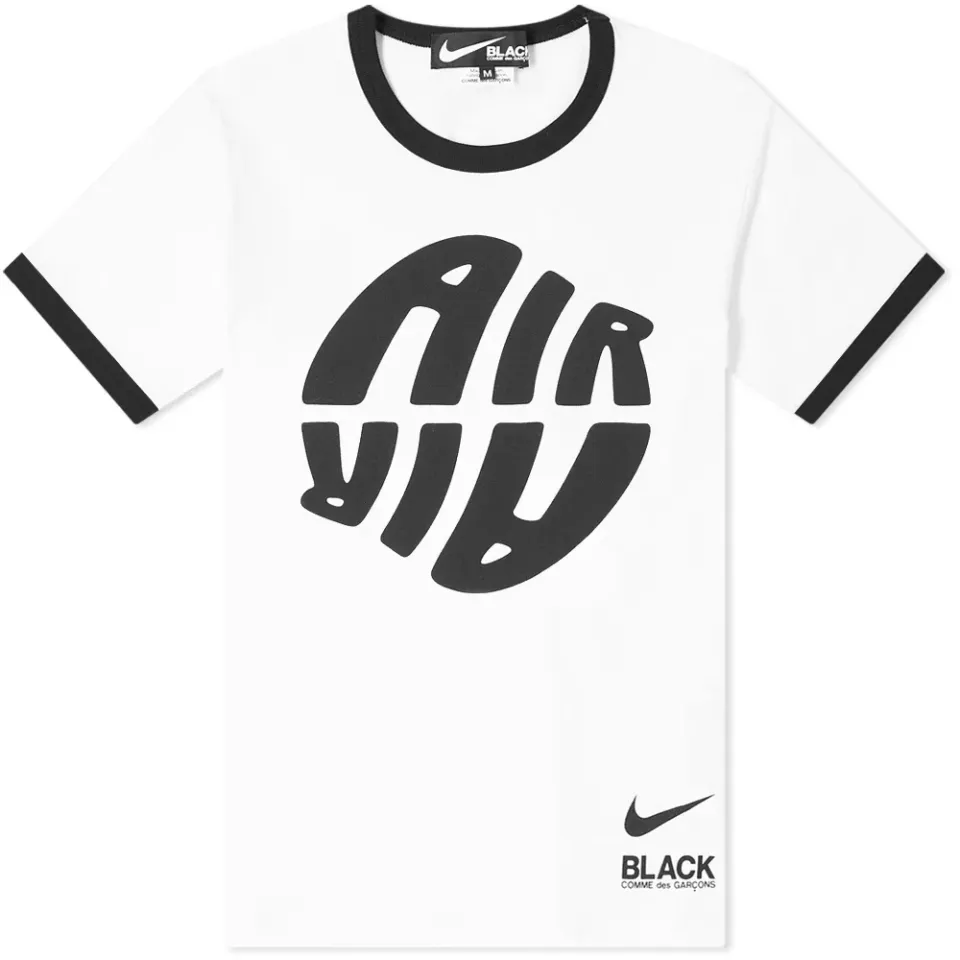 Comme des Garcons Black x Nike Air Logo Ringer T-Shirt