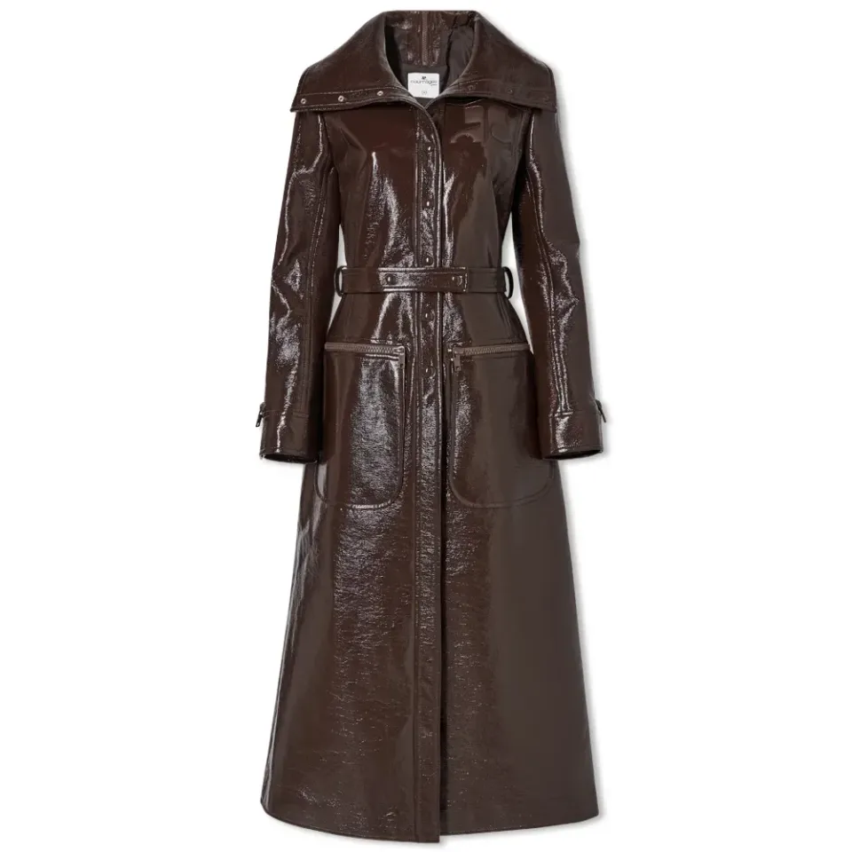 Vinyl Collar Coat
