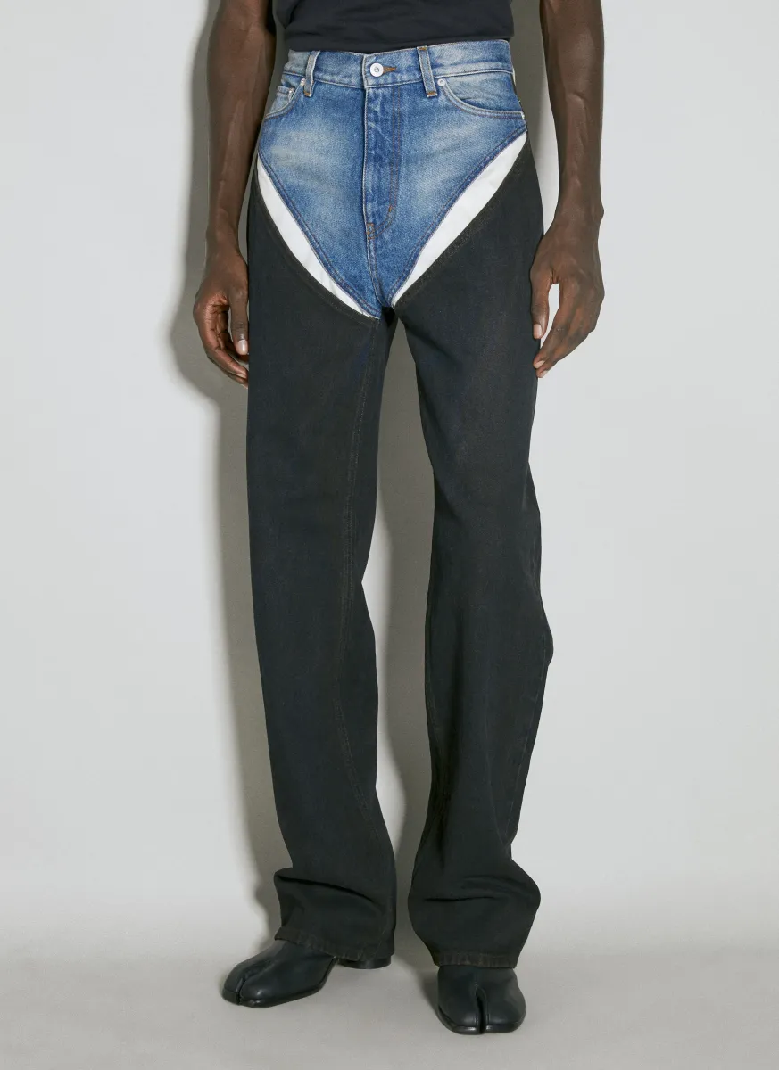 Cut Out Denim Jeans