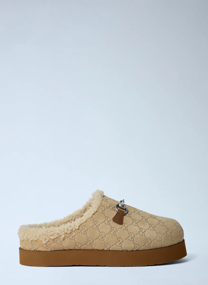 Horsebit Suede Mules