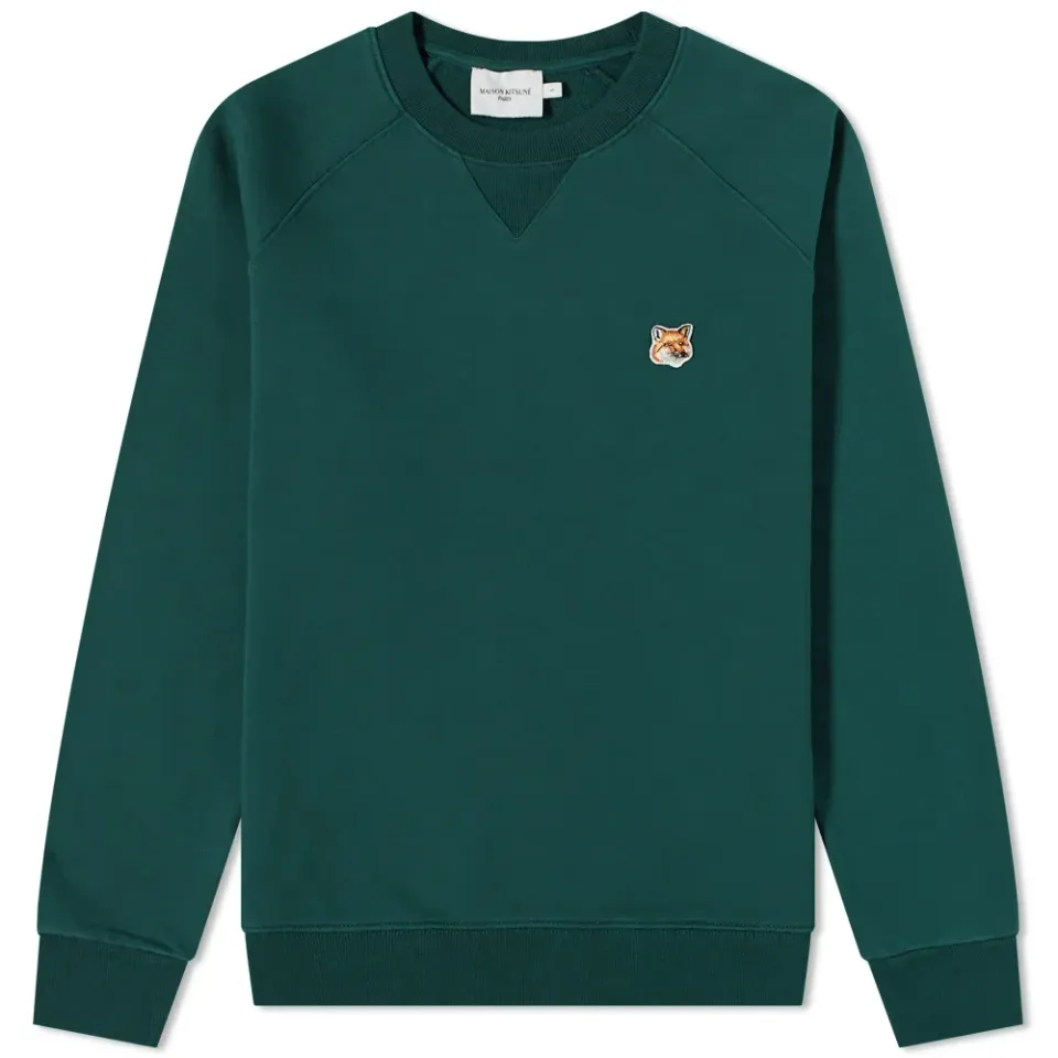 Maison Kitsuné Fox Head Patch Classic Crew Sweat