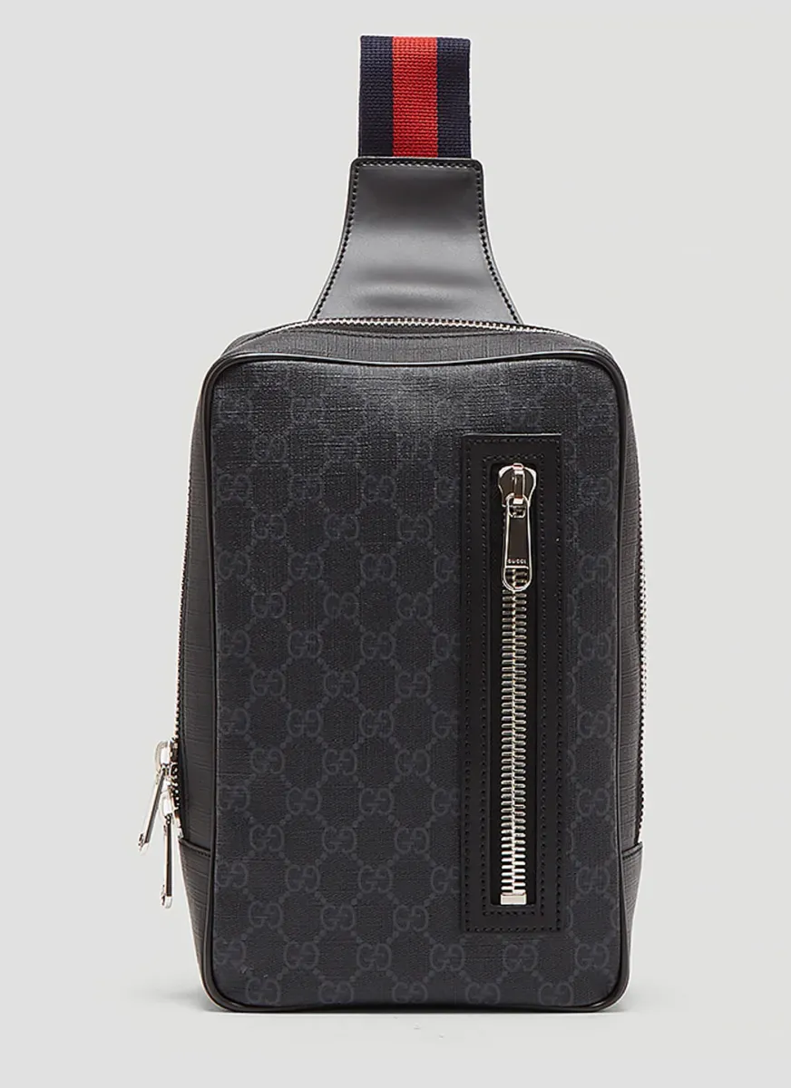GG Supreme Web Belt Cross Body Bag