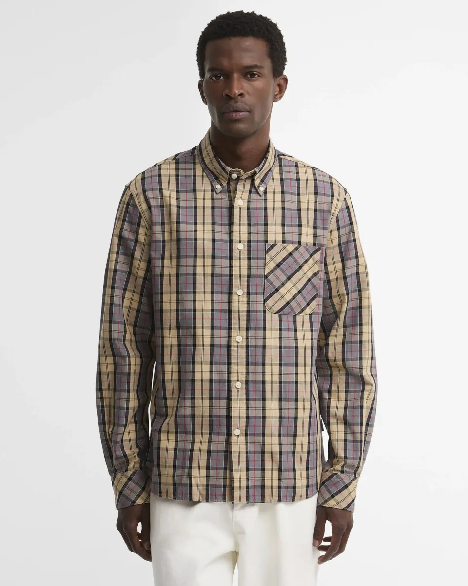 Erran Tartan Authentic-Fit Long-Sleeved Shirt