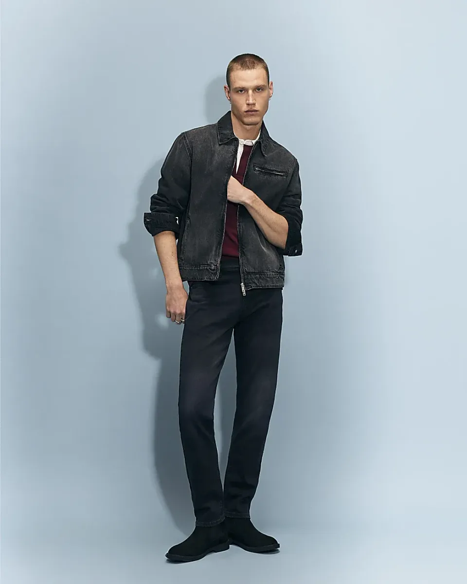 Slim Fit Washed Jeans