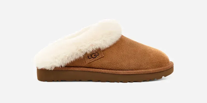 Cluggette Slipper for Women, Suede/Polyester/Wool
