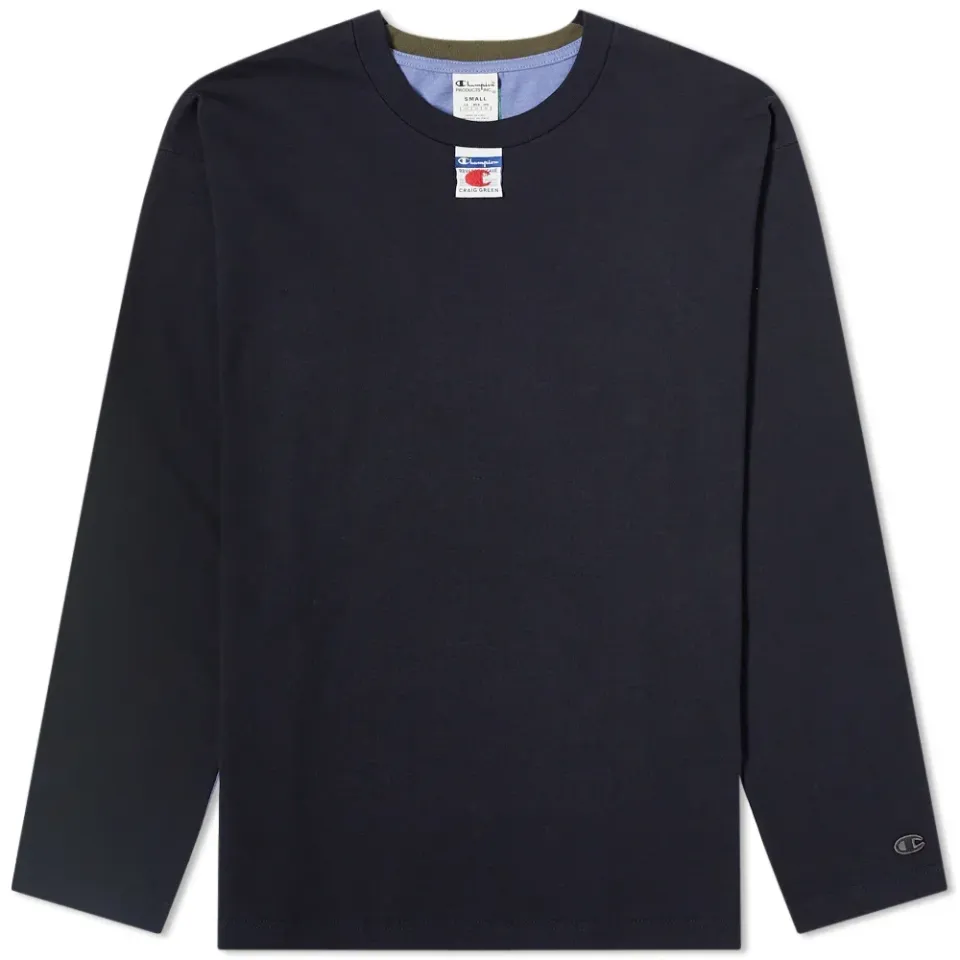 Champion x Craig Green Cut & Sew 90s Long Sleeve T-Shirt