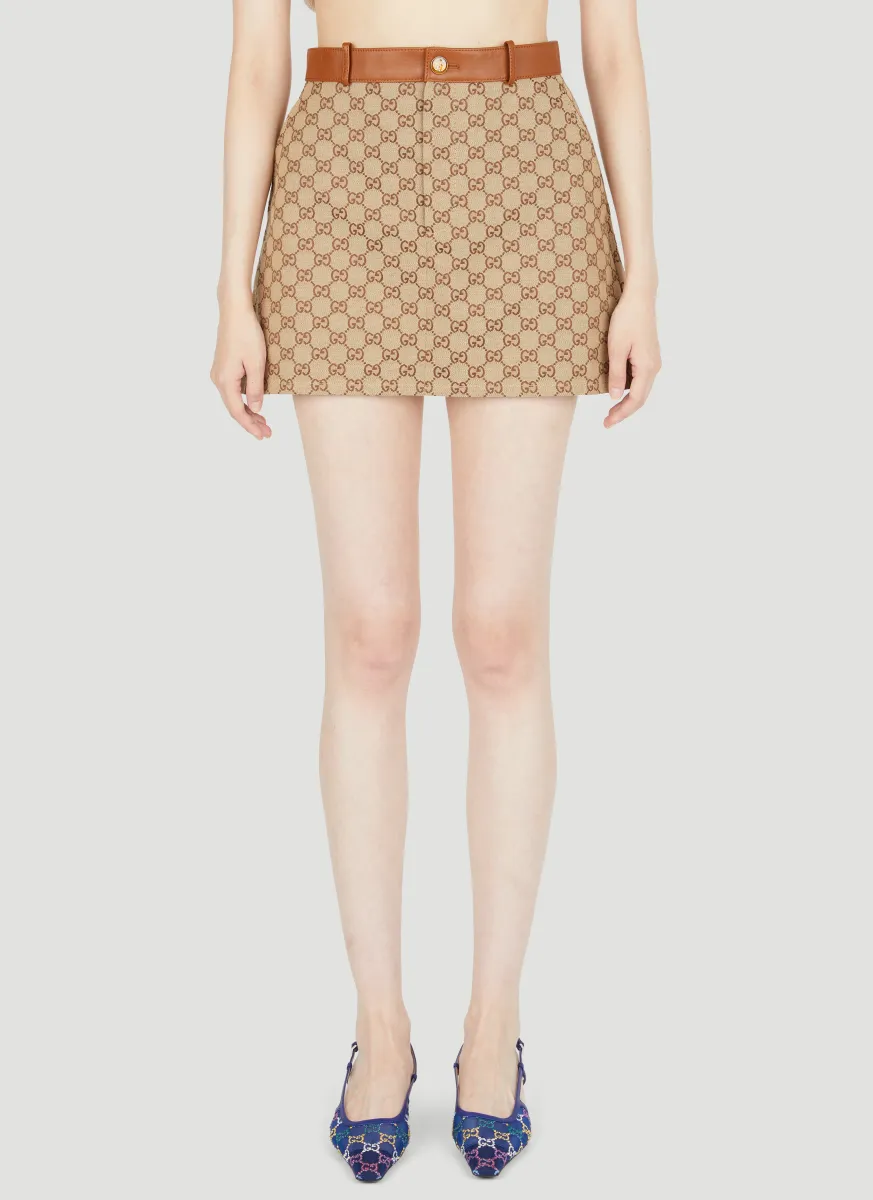 GG Canvas Skirt