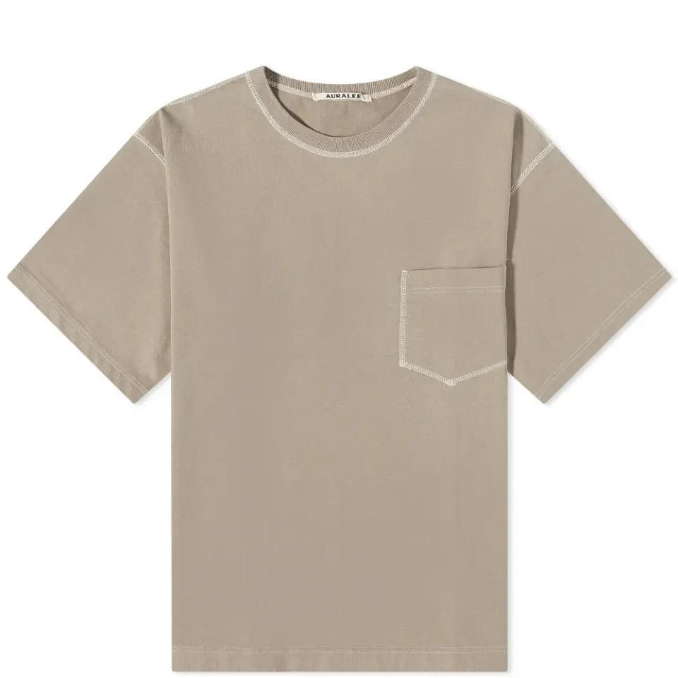 Contrast Stitch Heavy Relaxed T-Shirt