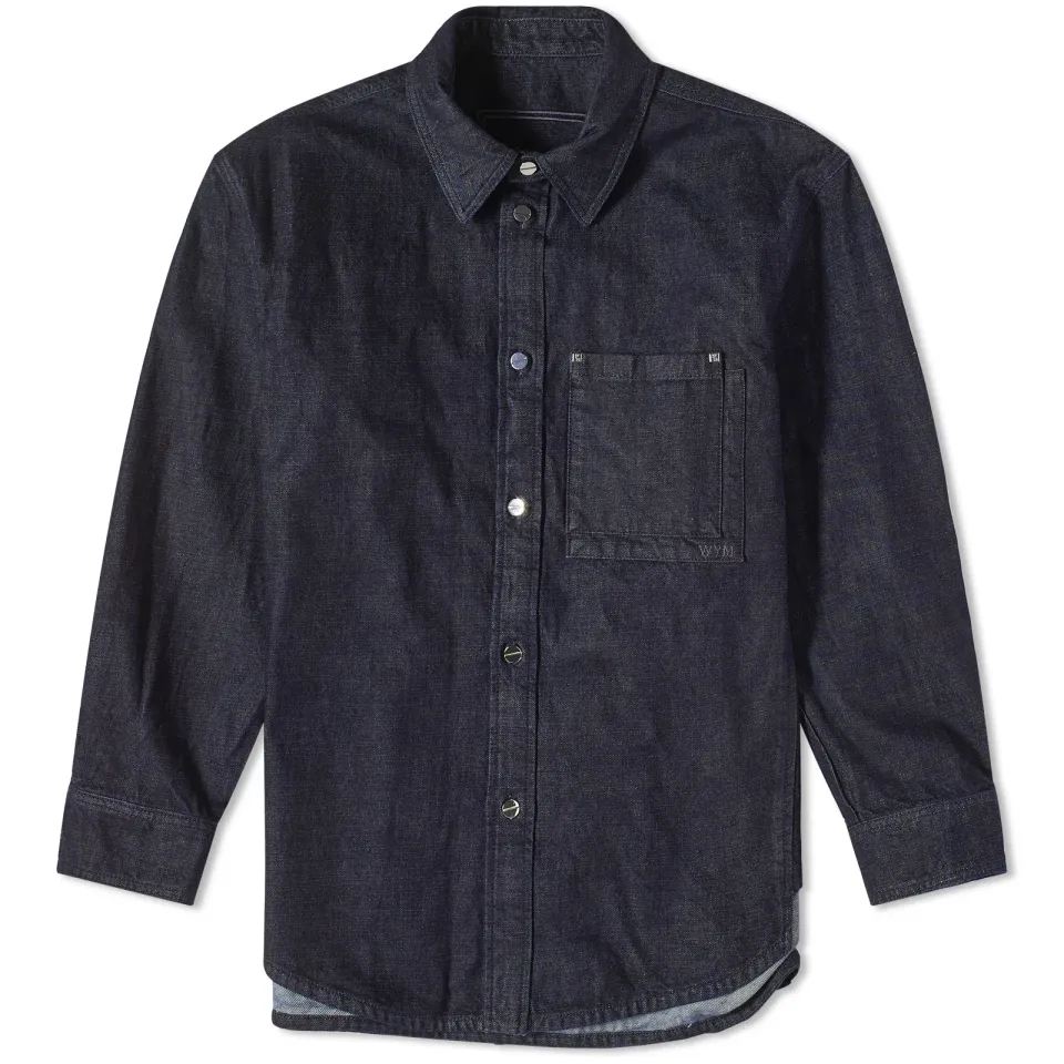 Back Logo Denim Overshirt