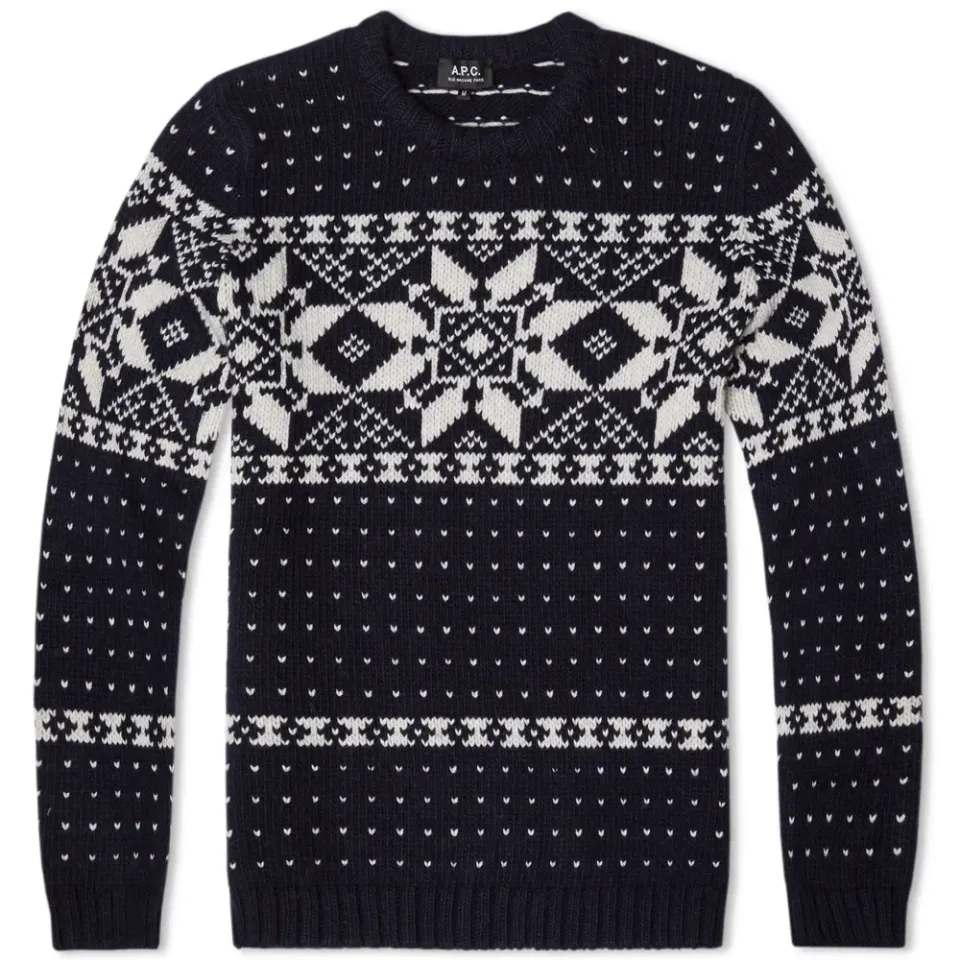 A.P.C. Yeti Snowflake Crew Knit