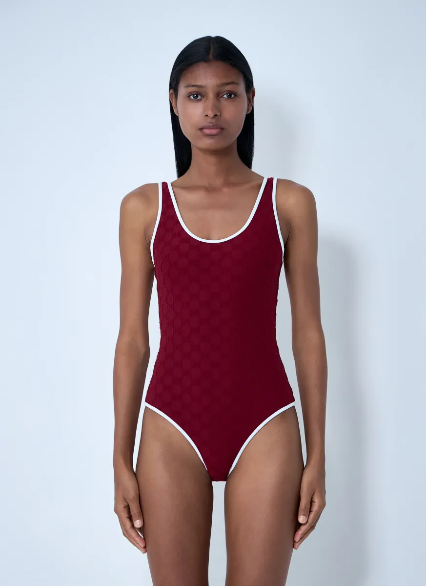 Logo Motif Swimsuit