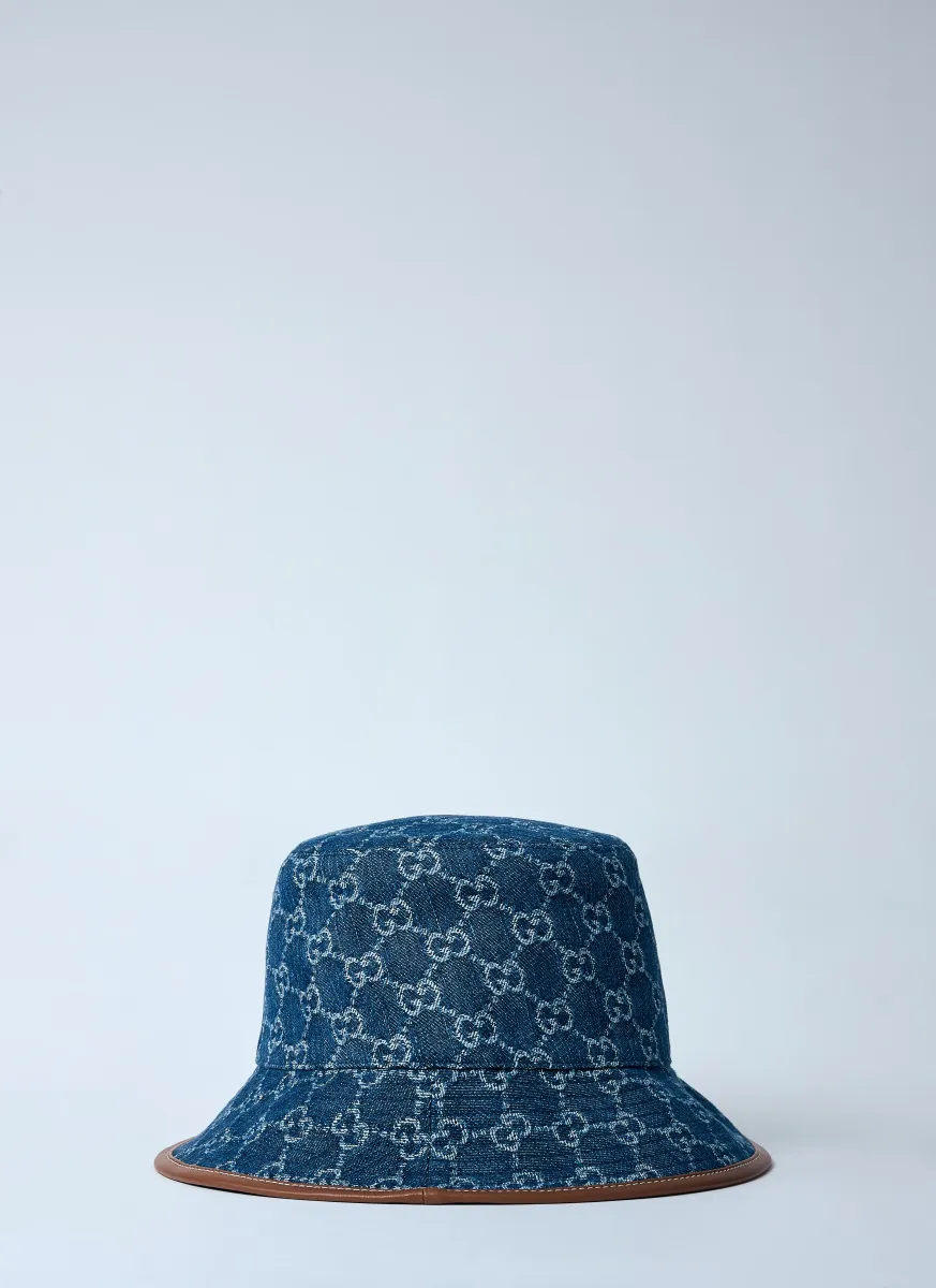 GG Denim Bucket Hat