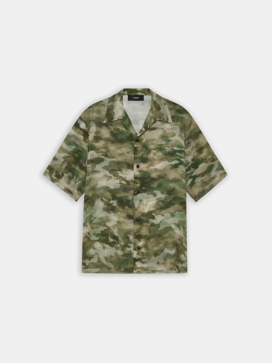 MA QUAD CAMO CAMP SHIRT - Natural