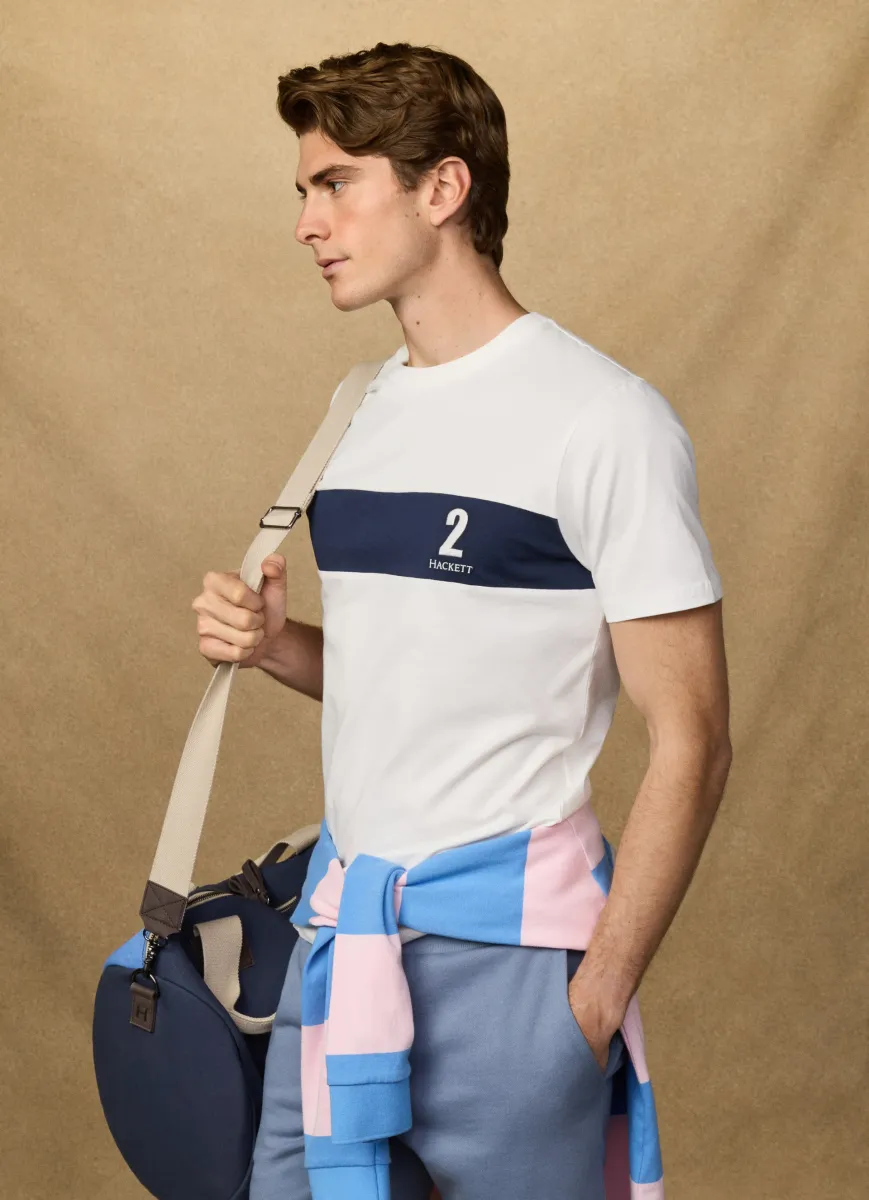 Classic Fit Short Sleeve Panel T-Shirt