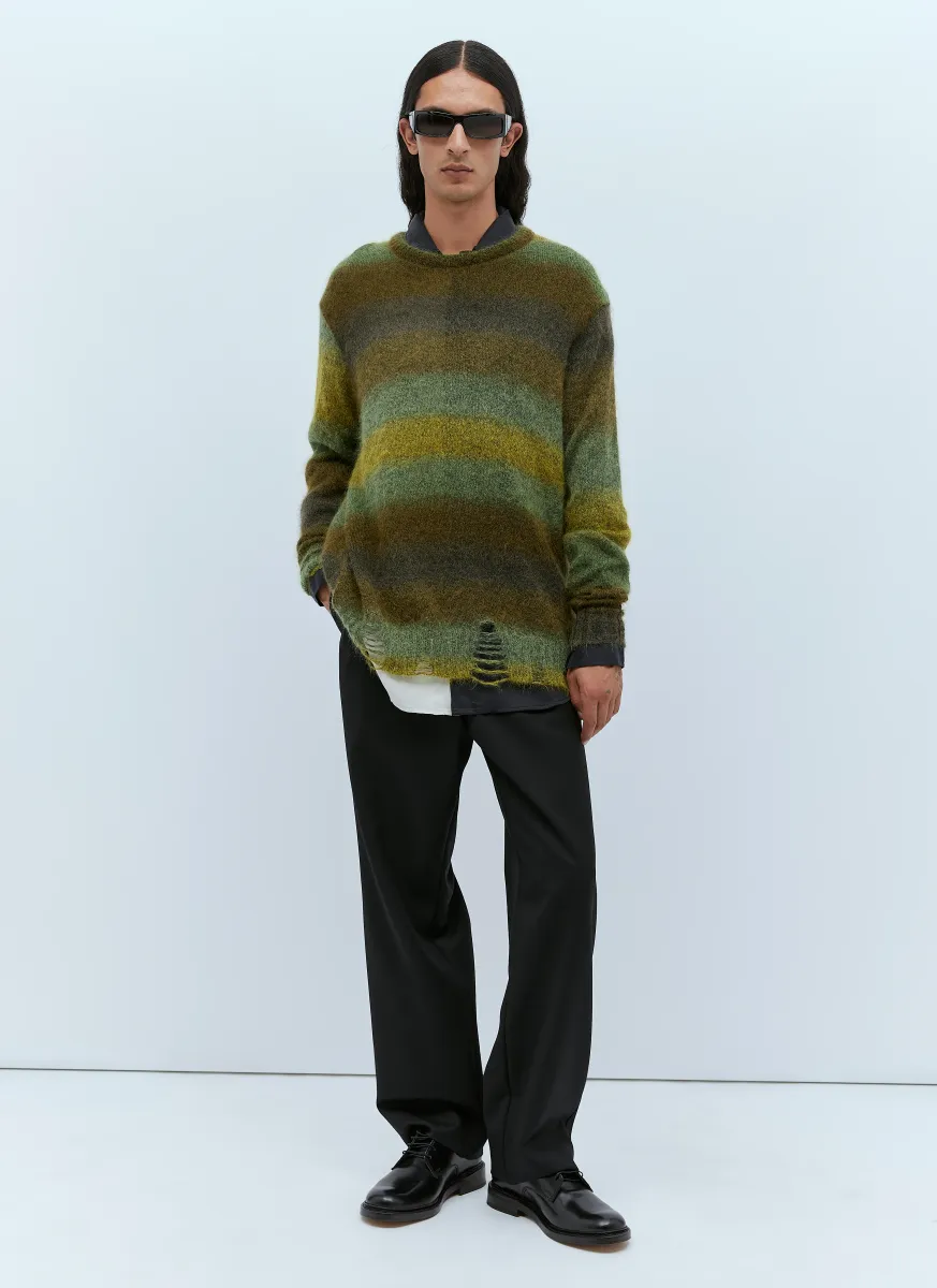 Distressed Oversized Mohair Sweater