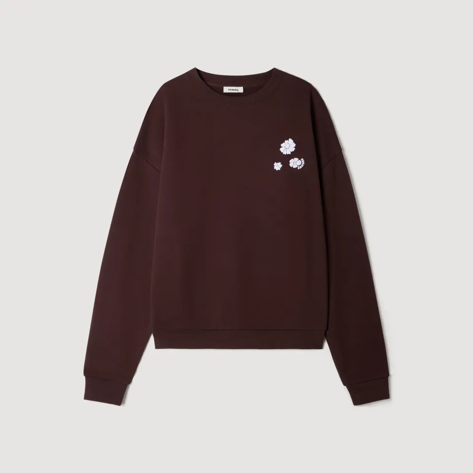 Oversized floral sweatshirt