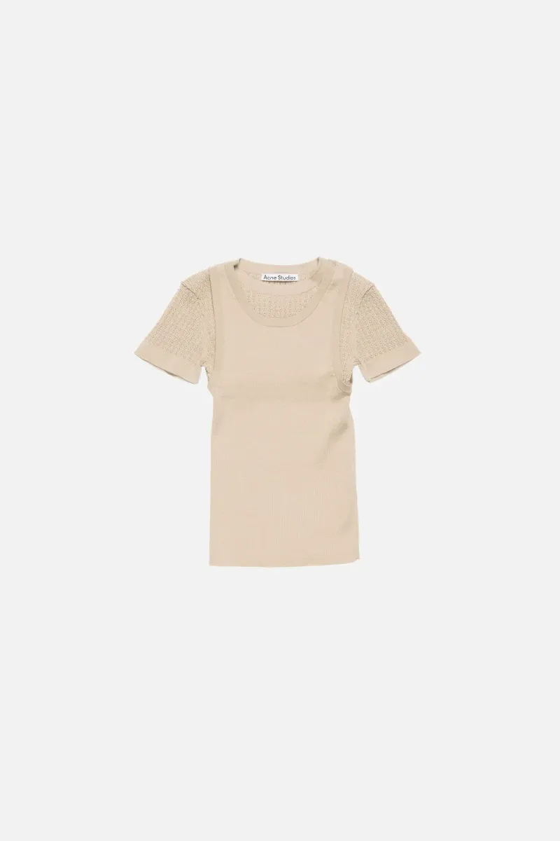 Layered knit top