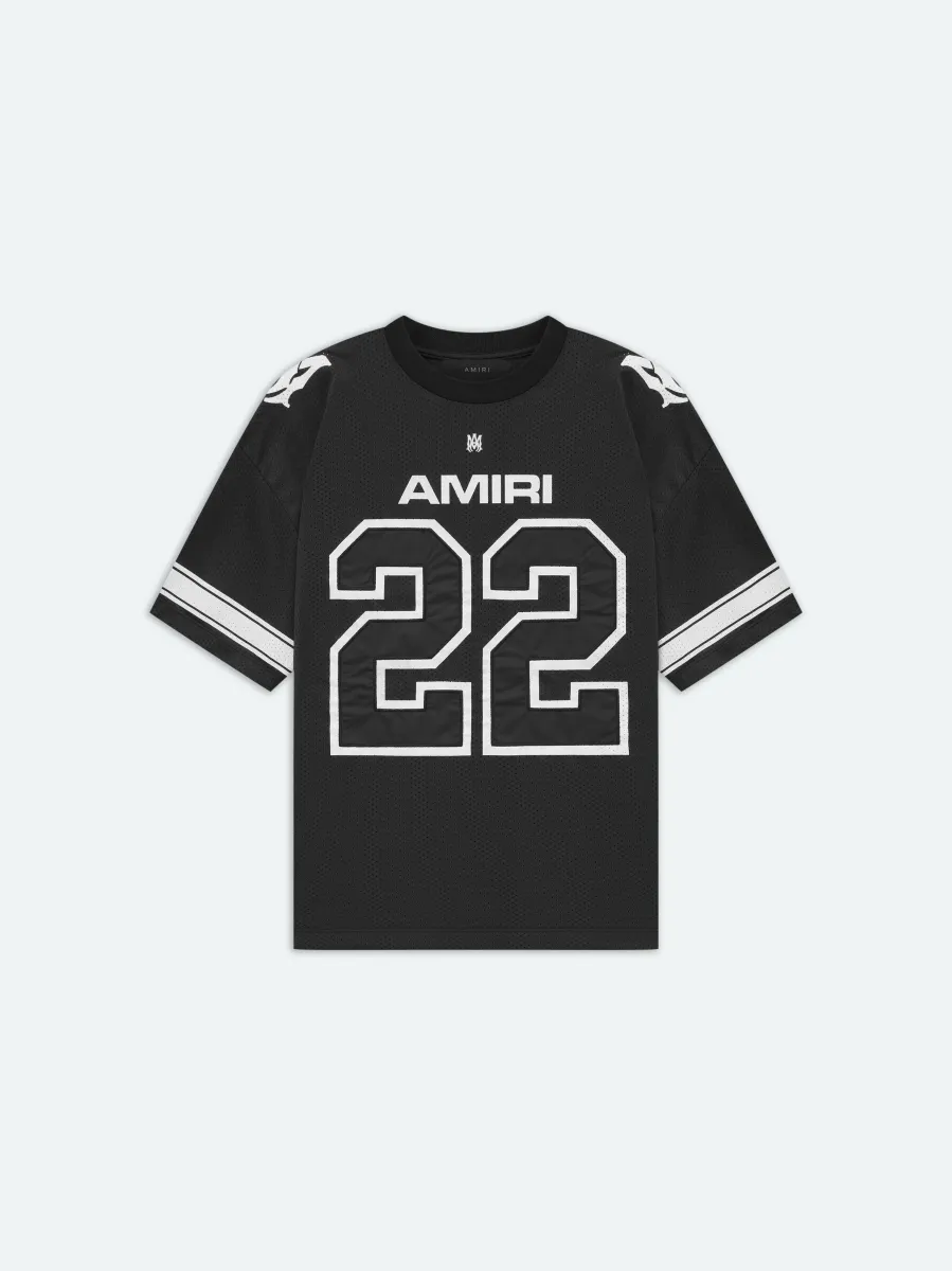 22 MESH TEE - BLACK
