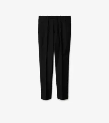 Wool Tailored Trousers in Black