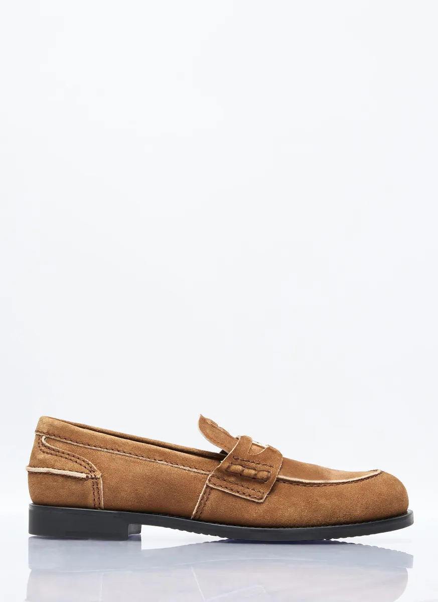 Faded Suede Loafers