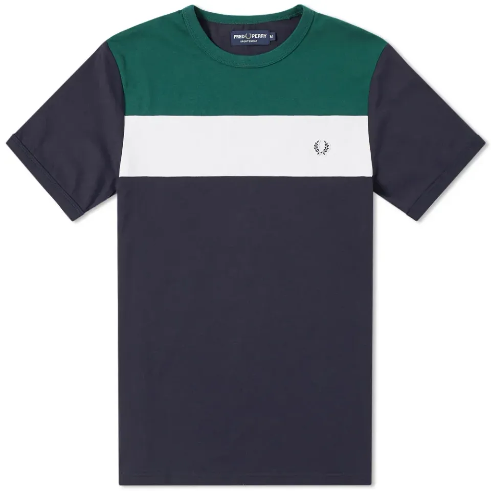 Fred Perry Colour Block Panel Tee