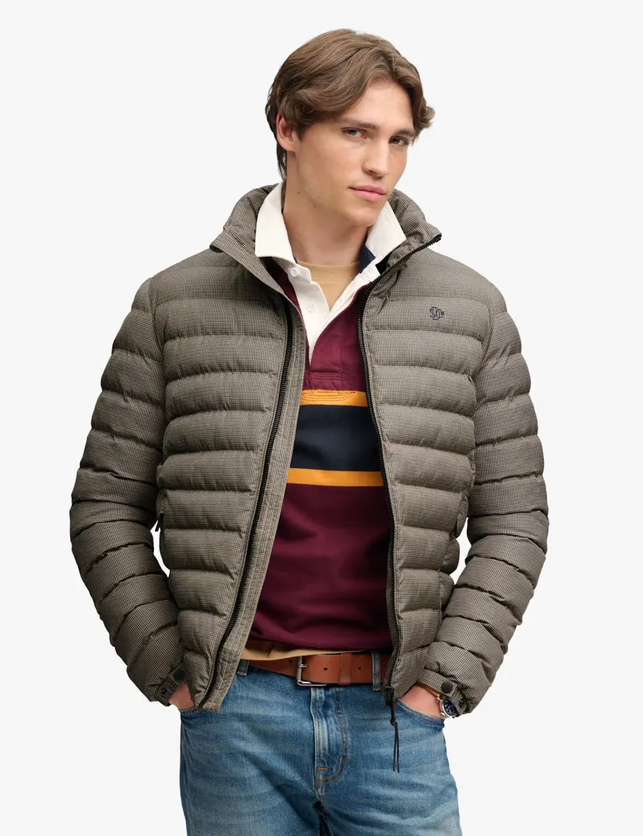 Padded Puffer Jacket Brown