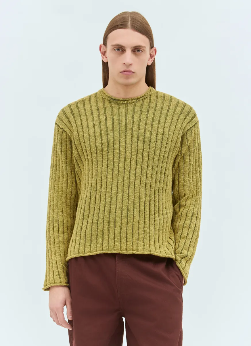 Ribbed Crewneck Sweater
