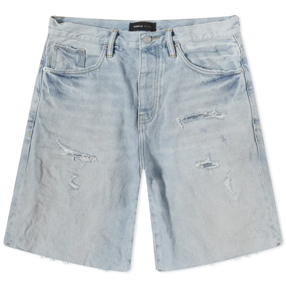 Worn Quilted Destroy Pocket Jeans
