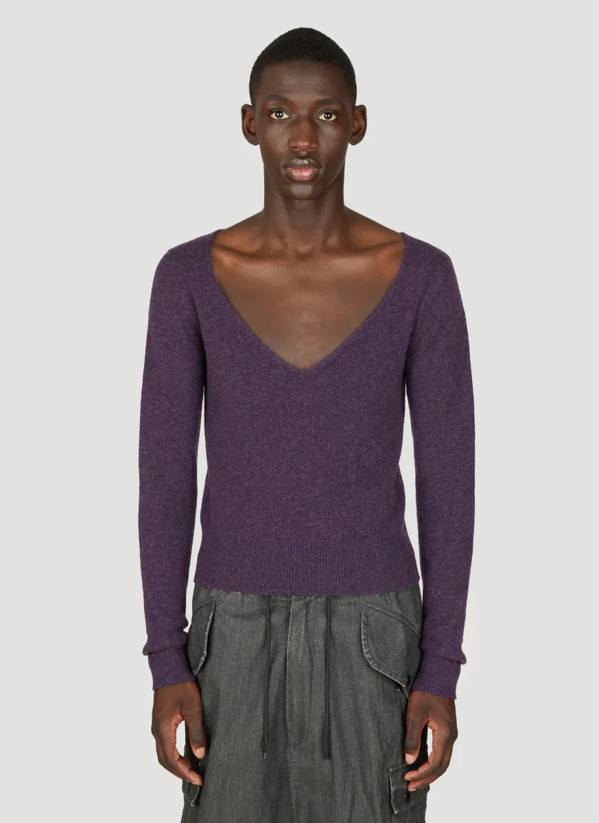 Wool V Neck Sweater