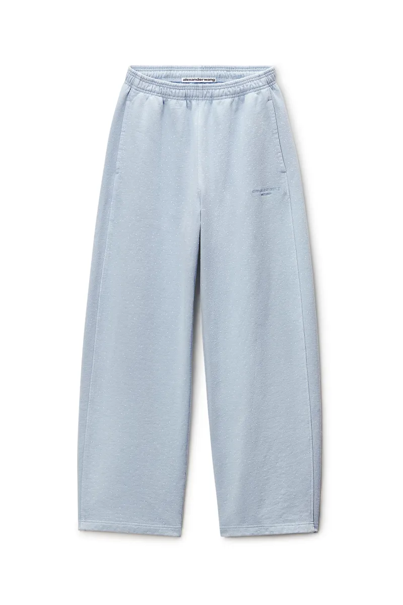CRYSTAL HOTFIX MID-RISE RELAXED SWEATPANT