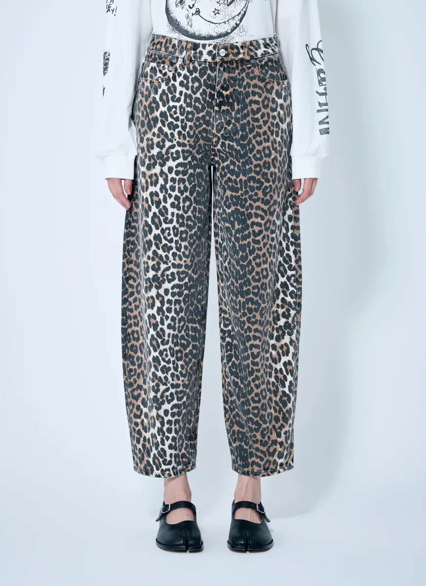 Leopard Stary Jeans