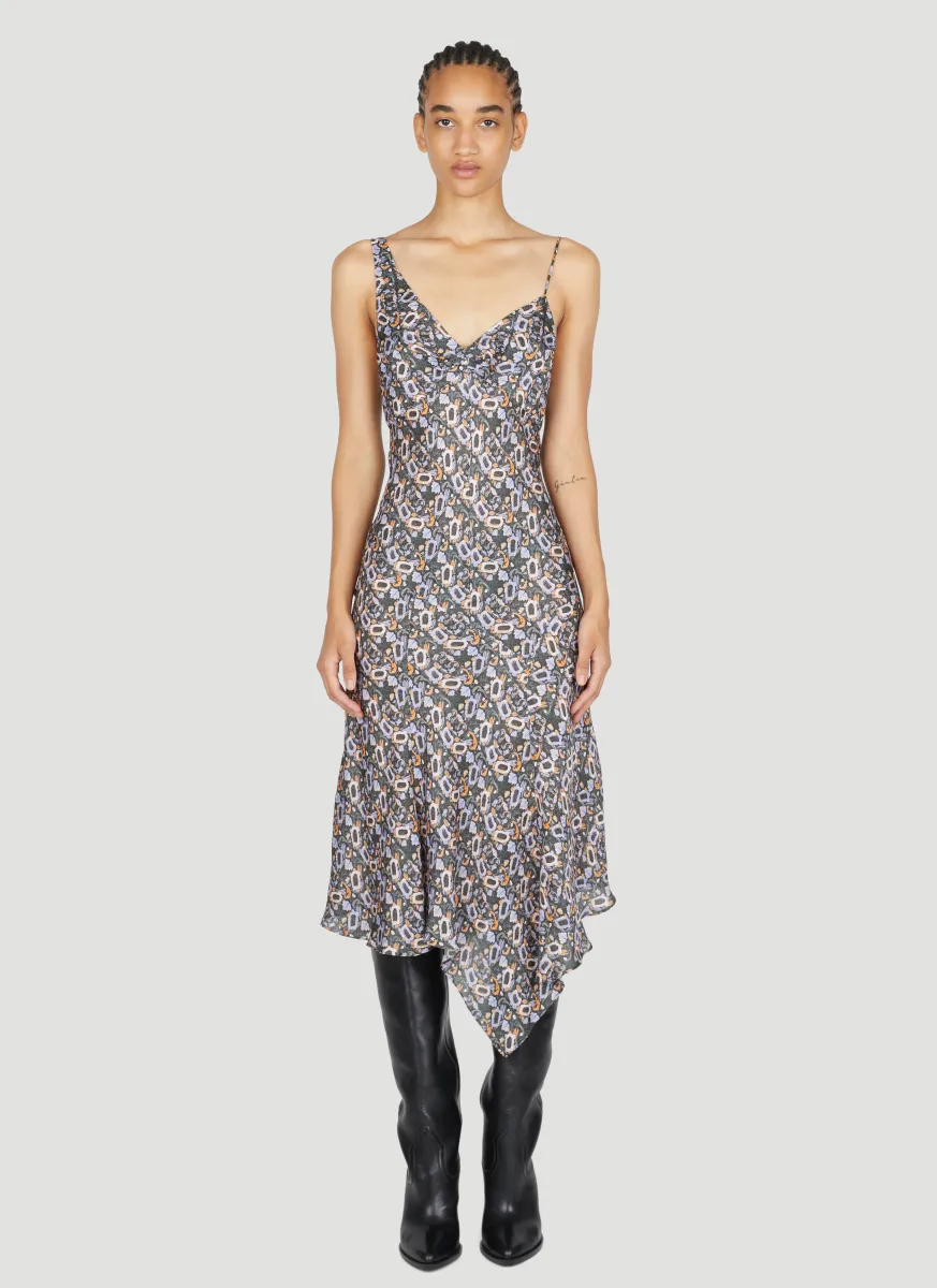Lucia Printed Midi Dress