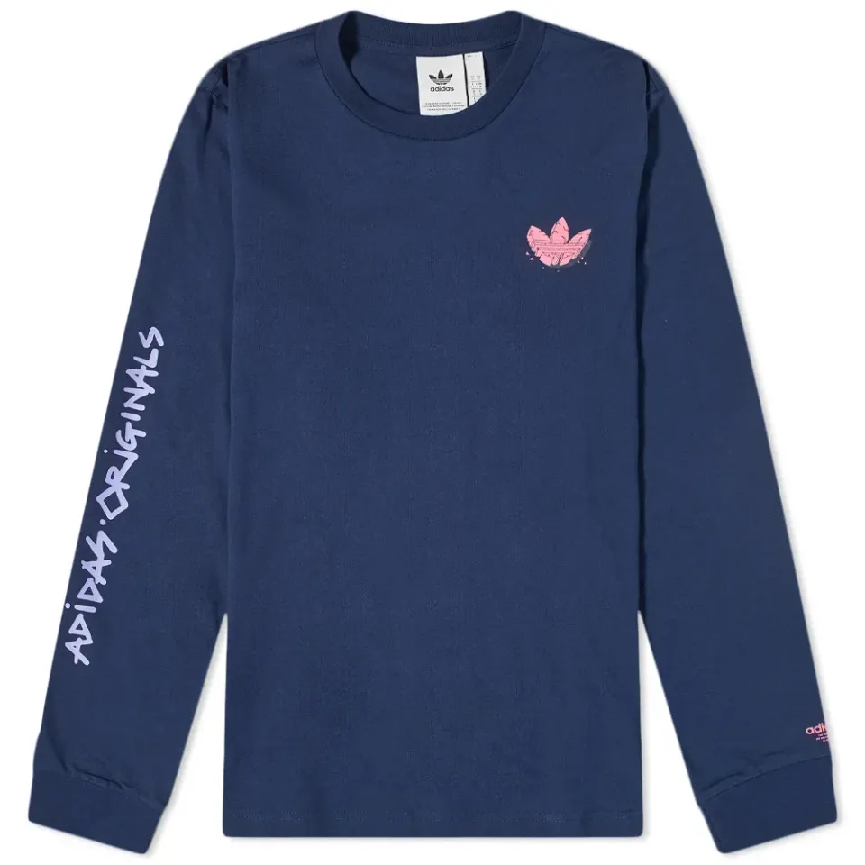 Graphic Trefoil Logo Long Sleeve T-Shirt