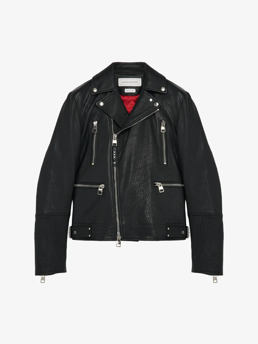 McQueen Classic Leather Biker Jacket
