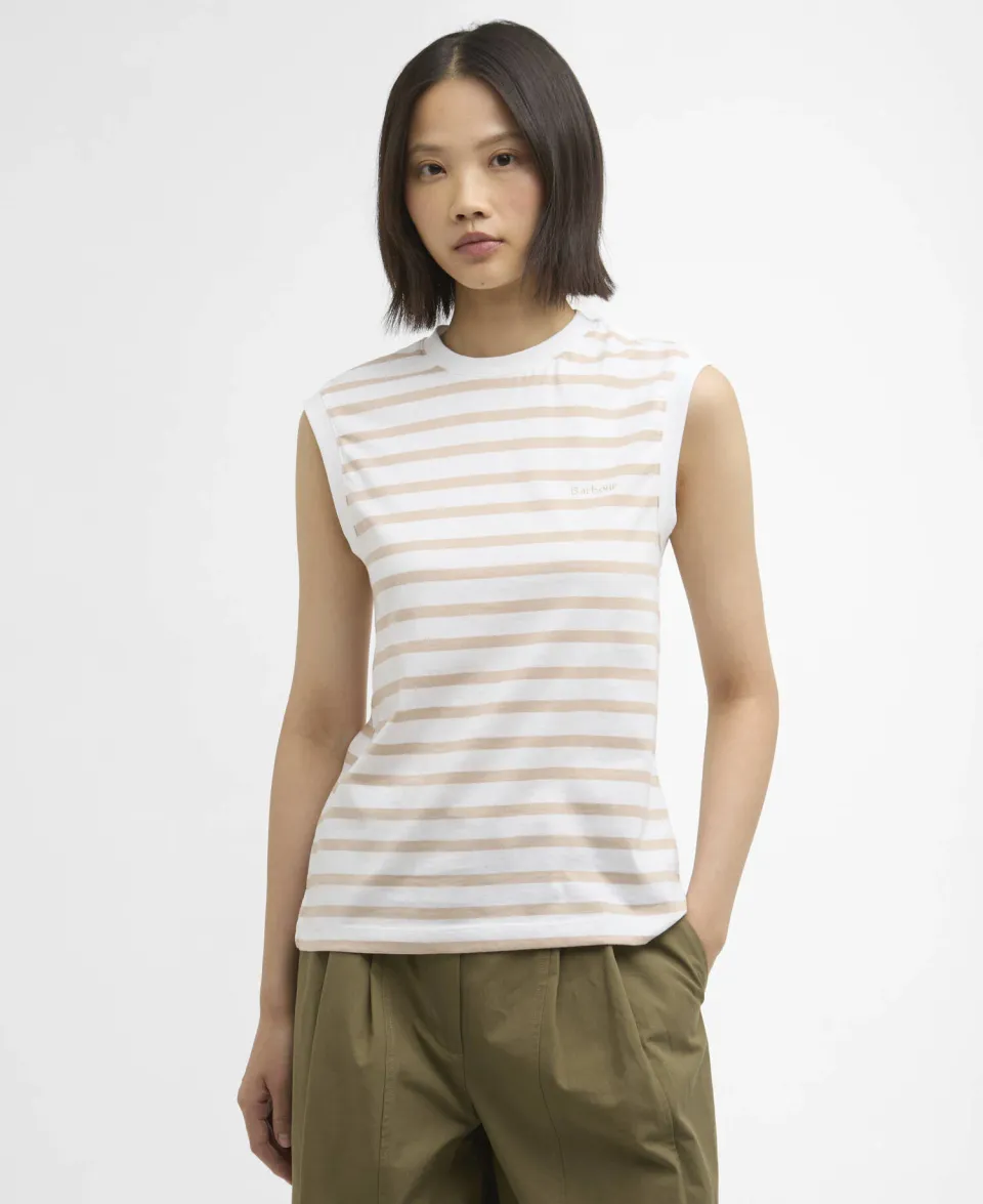 Debbie Striped Sleeveless Top