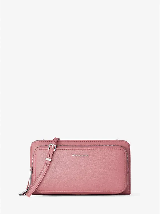 Jet Set Large Pebbled Leather Crossbody Bag