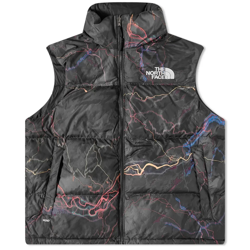 1996 Retro Nuptse Trail Glow Print Vest