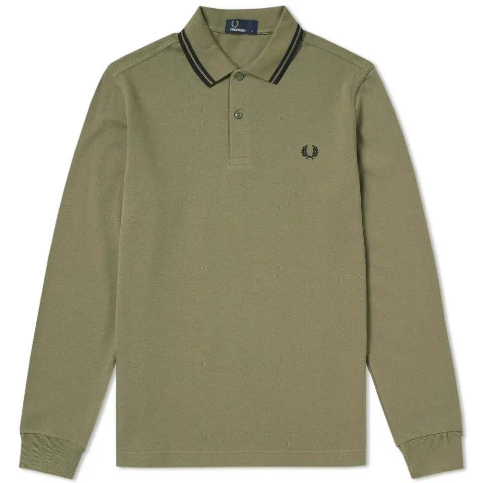Fred Perry Long Sleeve Twin Tipped Polo