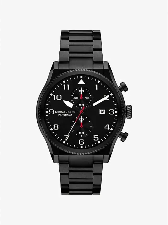Oversized Panorama Black-Tone Watch