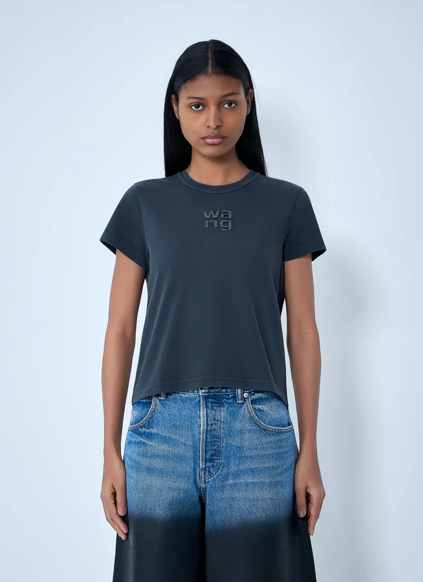 Logo Motif Crewneck T-Shirt