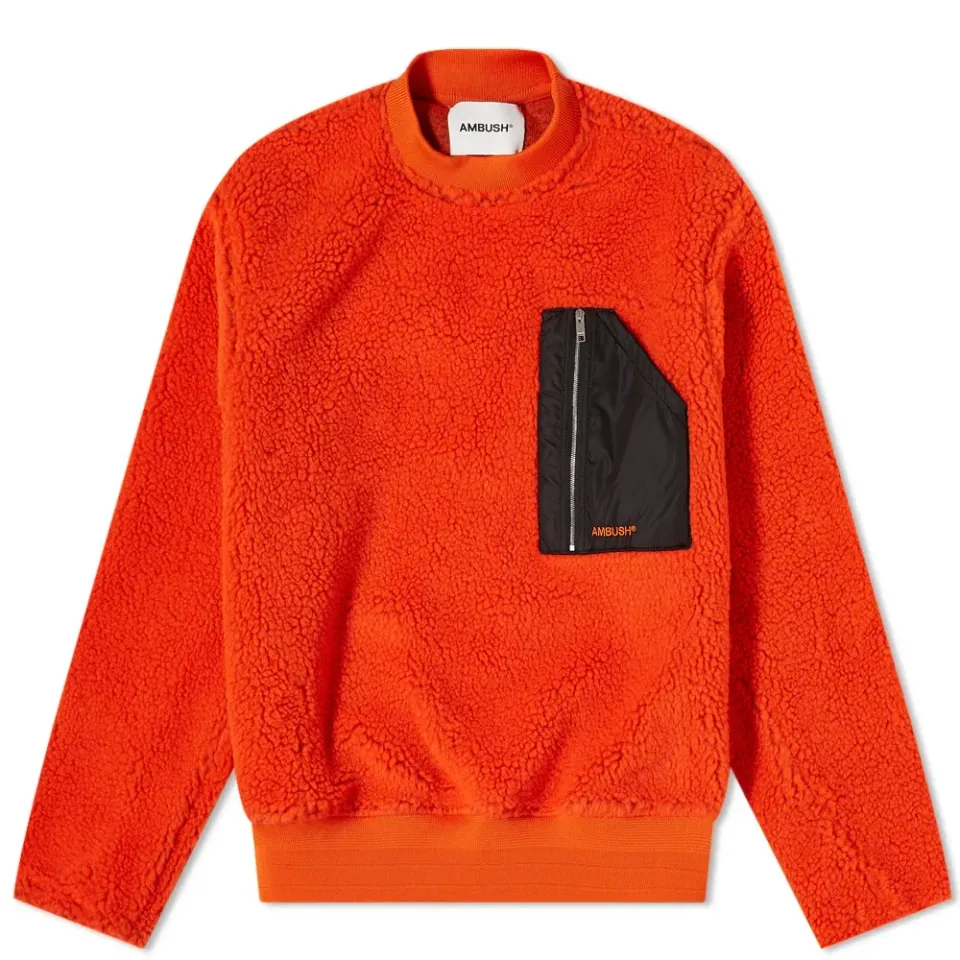 Pocket Polar Fleece Crew Sweat